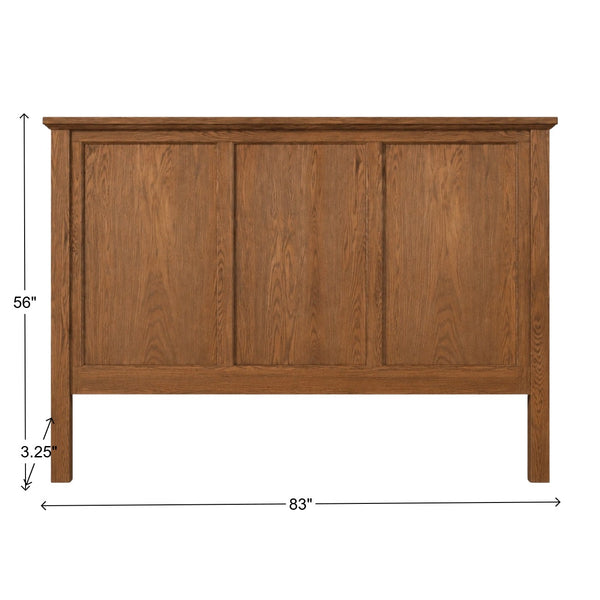 Vaughan-Bassett Jamestown Natural Oak King Mansion Panel Headboard