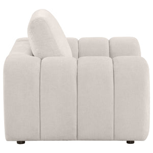 Coaster Burnett Chenille Upholstered Accent Chair Ivory