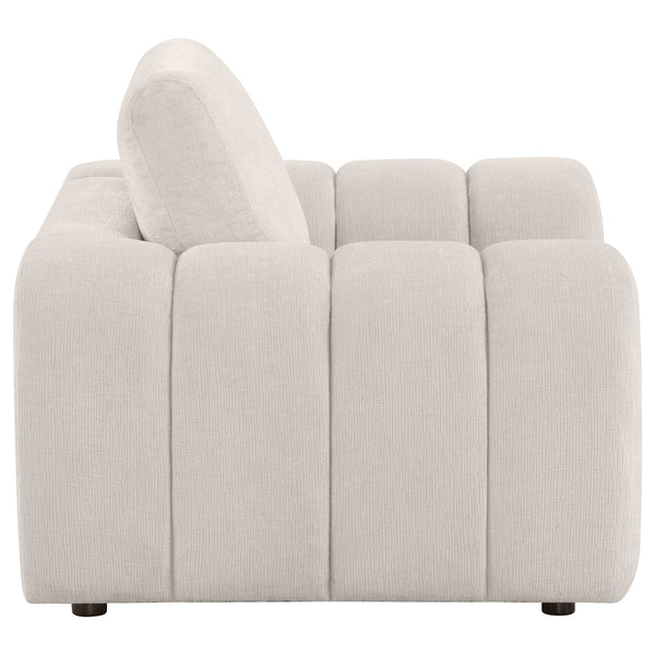 Coaster Burnett Chenille Upholstered Accent Chair Ivory