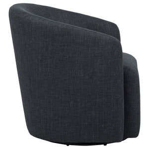 Coaster Mossbrook Fabric Upholstered Swivel Accent Chair Anthracite