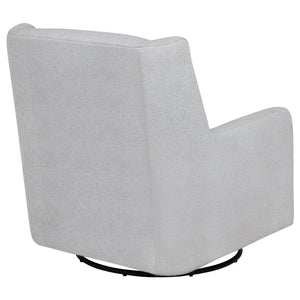 Coaster Serra Boucle Upholstered Swivel Glider Dove Grey