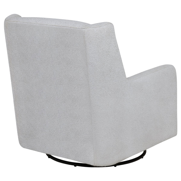 Coaster Serra Boucle Upholstered Swivel Glider Dove Grey