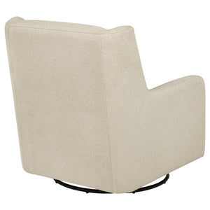 Coaster Serra Boucle Upholstered Swivel Glider Sandy Beige
