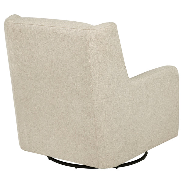 Coaster Serra Boucle Upholstered Swivel Glider Sandy Beige