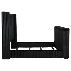 Coaster Centergrove Upholstered California King Wingback Tv Bed Black
