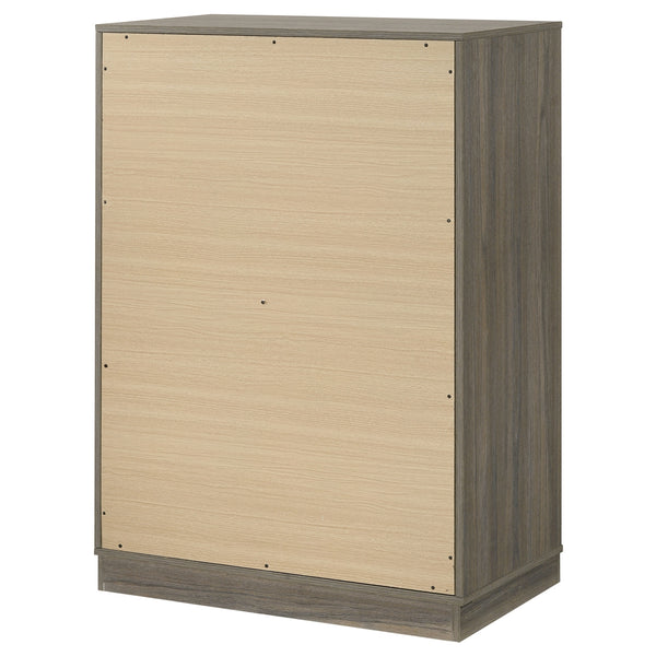 Coaster Fenwick 4-Drawer Chest Of Drawers Grey Oak