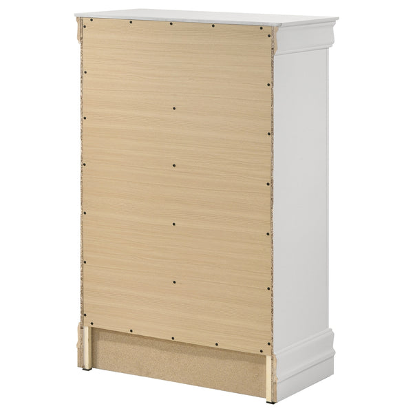 Coaster Louis Philippe 5-Drawer Bedroom Chest White