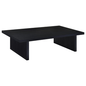 Coaster Max 3-Piece Rectangular Coffee & End Table Set Black
