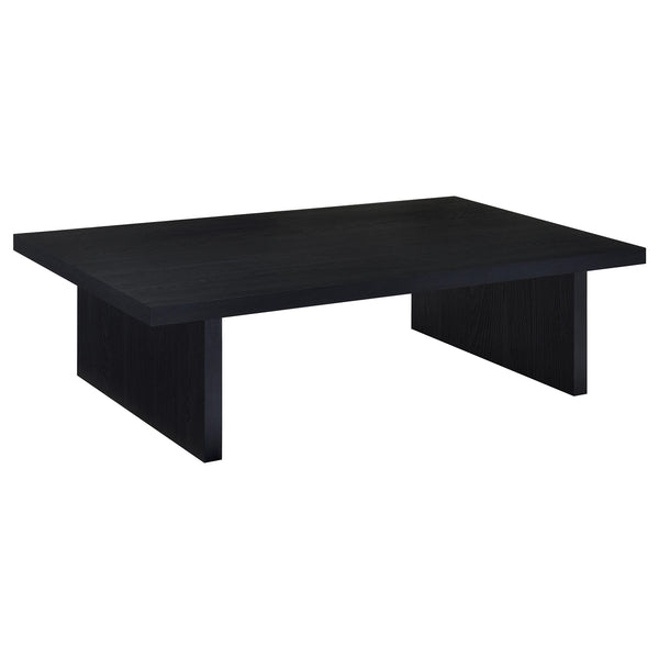 Coaster Max 3-Piece Rectangular Coffee & End Table Set Black