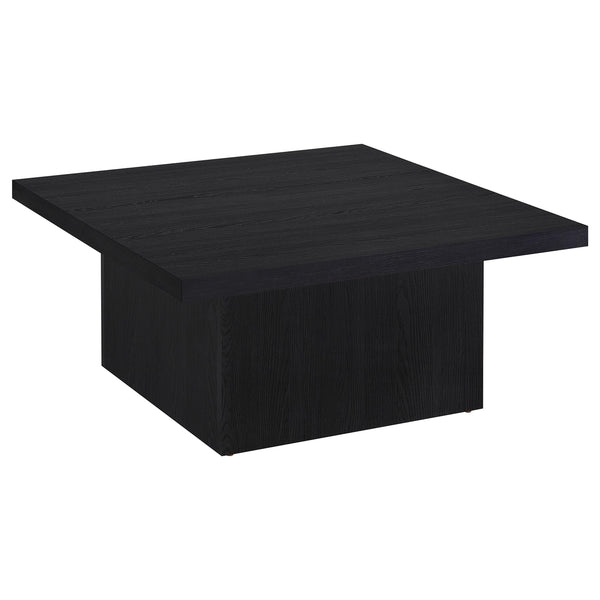 Coaster Devar 3-Piece Square Cocktail Coffee End Table Set Black