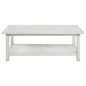 Coaster Payne 2-Piece Coffee & End Table Set Distressed White