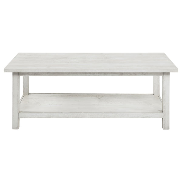 Coaster Payne 3-Piece Coffee & End Table Set Distressed White
