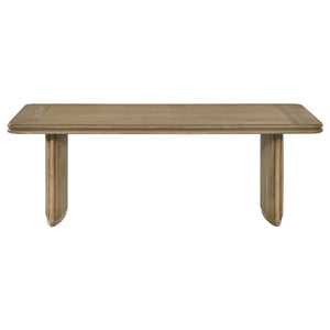 Coaster Adina 2-Piece Wood Coffee Table Set Distressed Light Brown