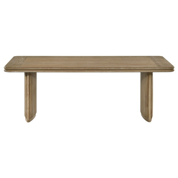 Coaster Adina 2-Piece Wood Coffee Table Set Distressed Light Brown