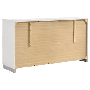 Coaster Felicity 5-Piece King Bedroom Set White High Gloss