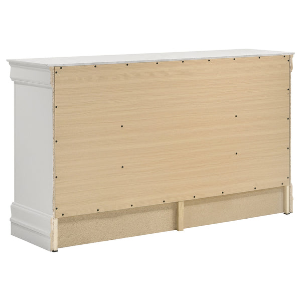 Coaster Louis Philippe 5-Piece Queen Bedroom Set White