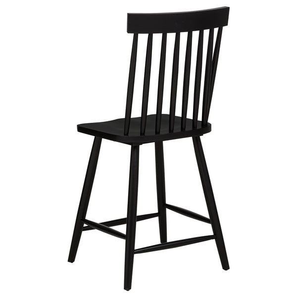 Coaster Andrews 5-Piece Round Counter Dining Set Light Ash & Black