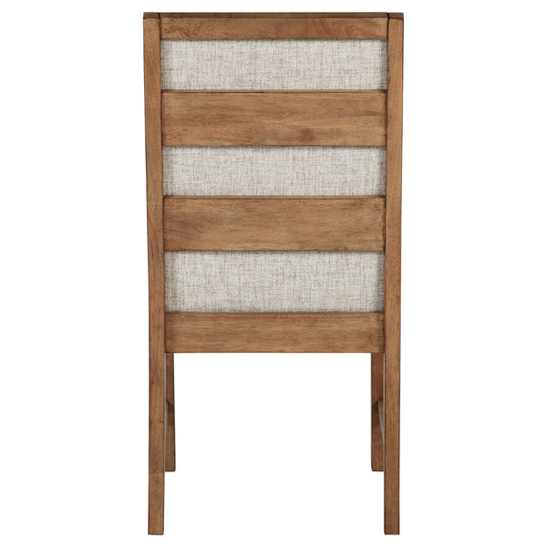 Coaster Bruner Upholstered Side Chair Natural Brown