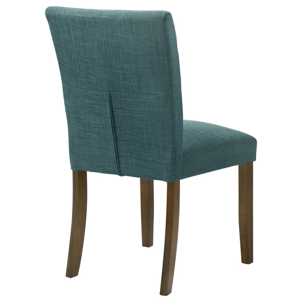Coaster Cantley Upholstered Dining Side Chair Teal Blue