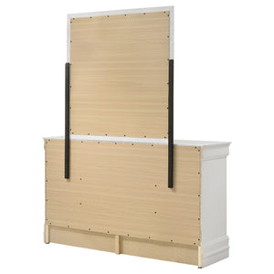 Coaster Louis Philippe 6-Drawer Dresser & Mirror White