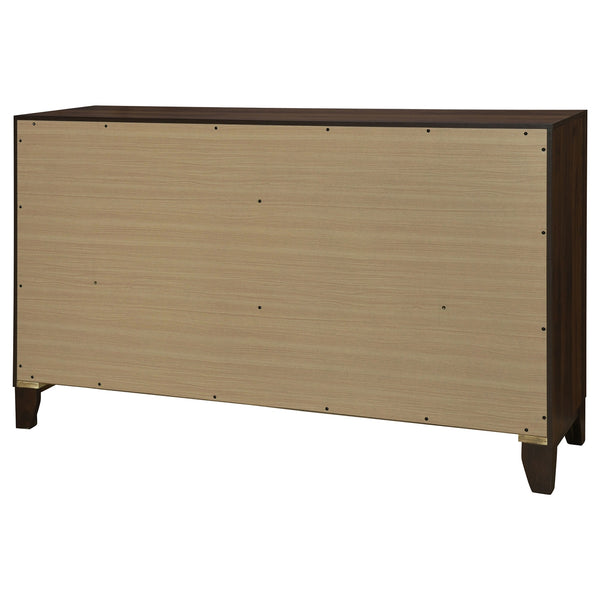 Coaster Welsley 6-Drawer Dresser Cabinet Walnut