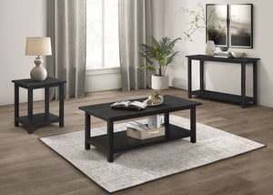 Coaster Payne Wood End Table With Shelf Distressed Java