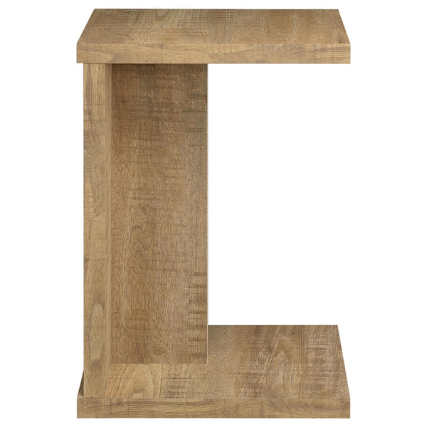 Coaster Clower Engineered Wood C-Shaped Sofa Side Table Mango
