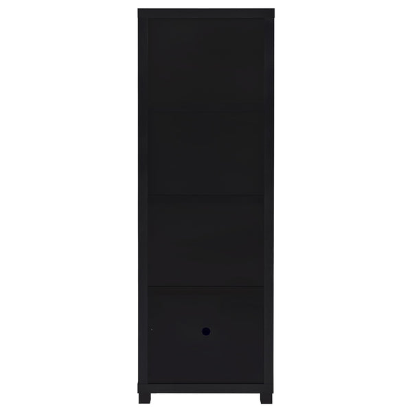 Coaster Jupiter 3-Piece Entertainment Center 79-Inch Tv Stand Black