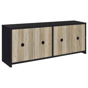 Coaster Denison 3-Piece Entertainment Center 79-Inch Tv Stand Black