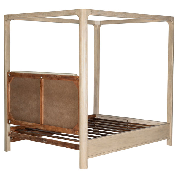 Coaster Solano 85-Inch King Canopy Bed Weathered Mango