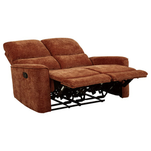 Coaster Navarro 3-Piece Upholstered Reclining Sofa Set Orange