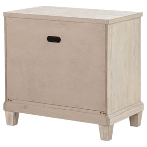 Coaster Pembroke 2-Drawer Nightstand Bedside Table Washed Oak
