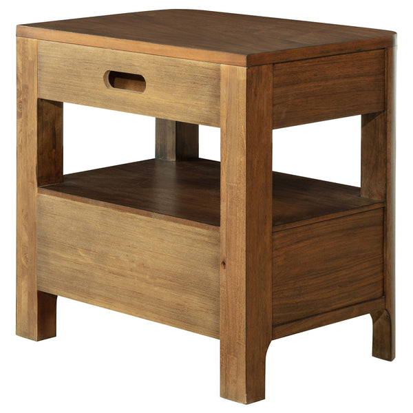 Coaster Maderia 2-Drawer Nightstand Bedside Table Walnut