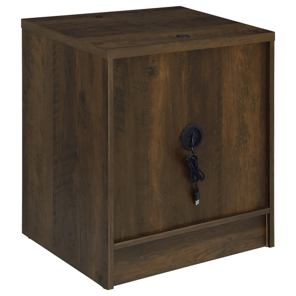 Coaster Westpark 2-Drawer Nightstand LED Lights & Usb Dark Pine