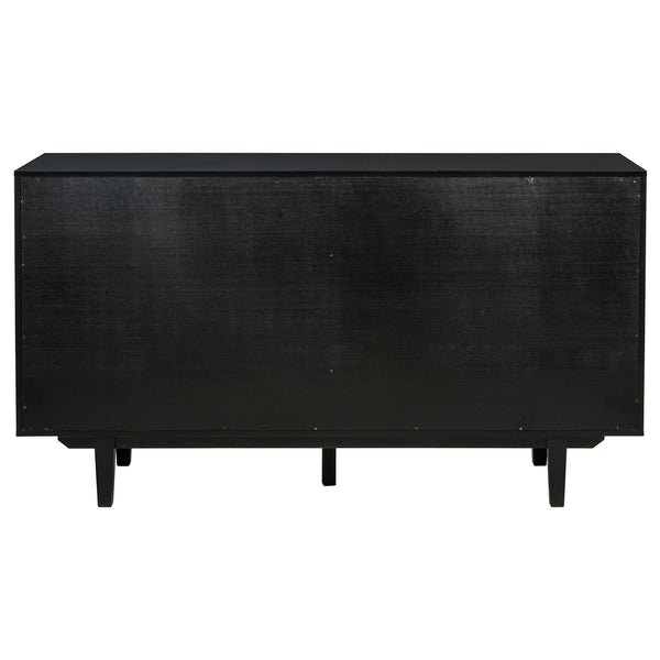 Coaster Middleton 4-Door Sideboard Server With Dual Drawers Black