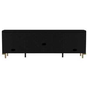 Coaster Arini Rattan Cane 2-Door Tv Stand Media Console Black