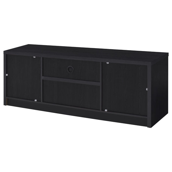 Coaster Winfield 60-Inch 2-Door Tv Stand Media Console Black
