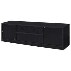 Coaster Winfield 78-Inch 2-Door Tv Stand Media Console Black