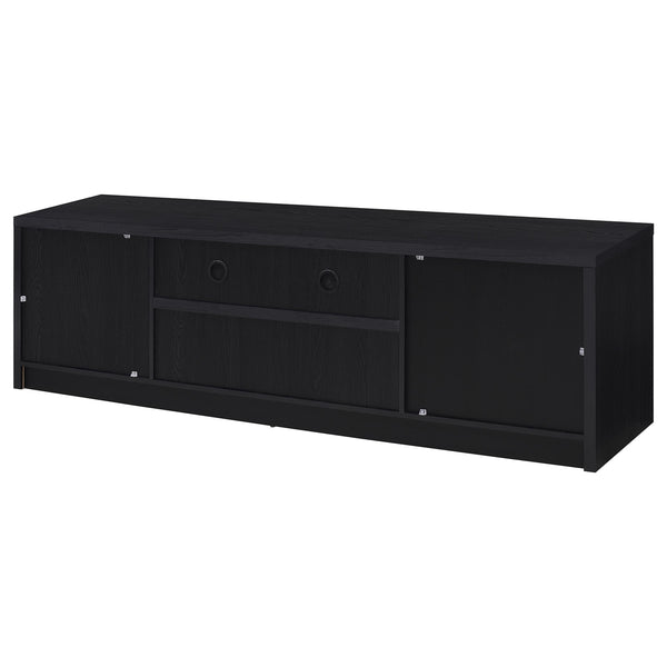 Coaster Winfield 78-Inch 2-Door Tv Stand Media Console Black
