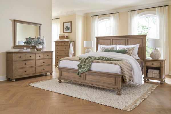 Aspen Home Oxford Tan King Panel Bed