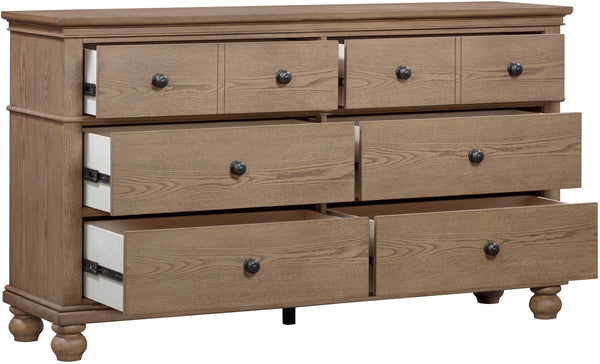 Aspen Home Oxford Tan 6-Drawer Dresser