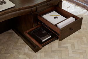 Aspenhome Jackson 72" Executive Desk in Turkish Coffee