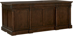 Aspenhome Jackson 72" Executive Desk in Turkish Coffee
