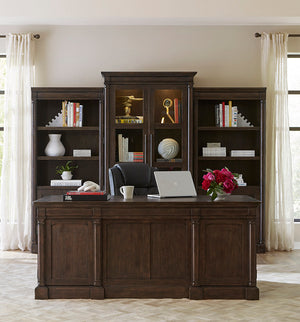 Aspenhome Jackson 72" Executive Desk in Turkish Coffee