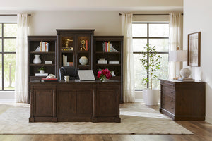 Aspenhome Jackson 72" Executive Desk in Turkish Coffee