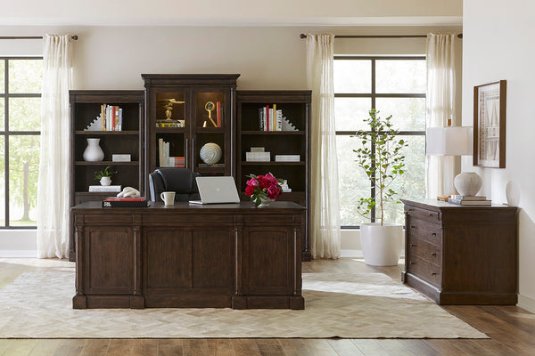 Aspenhome Jackson 72" Executive Desk in Turkish Coffee