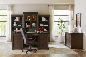 Aspenhome Jackson 72" Executive Desk in Turkish Coffee