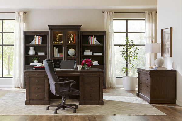 Aspenhome Jackson 72" Executive Desk in Turkish Coffee