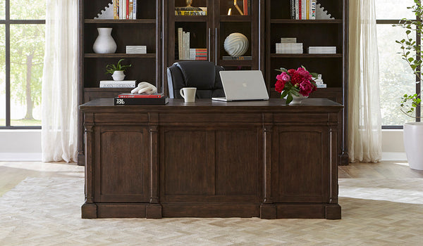 Aspenhome Jackson 72" Executive Desk in Turkish Coffee
