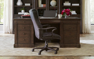 Aspenhome Jackson 72" Executive Desk in Turkish Coffee
